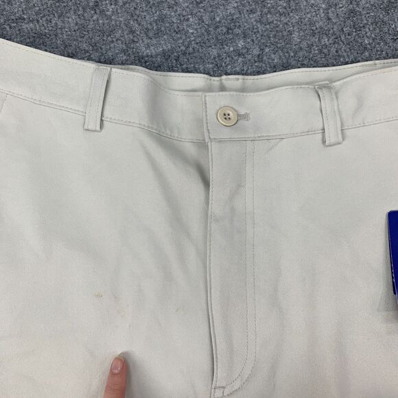 Slazenger Golf Shorts Mens 34 Beige High Rise Quick Dry Performance Hydro Dri - Picture 3 of 13